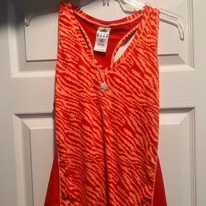 Adidas Orange Racerback Workout Tank